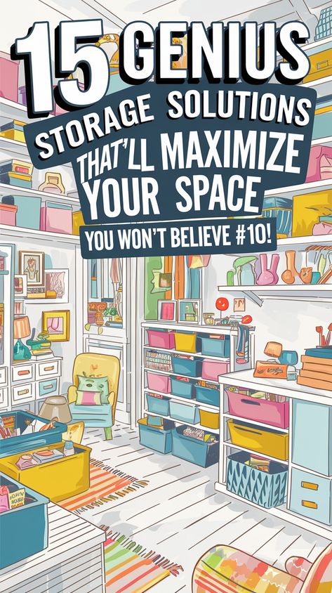 15 Genius Storage Solutions That'll Maximize Your Space (You Won't Believe #10!) Amazing Storage Ideas, Free Storage Ideas, K'nex Storage Ideas, Storage Container Storage Ideas, Unusual Storage Ideas, Decor Storage Ideas Organizing, Shelf Storage Ideas Organizing, Clever Home Storage Ideas, Clever Organizing Ideas