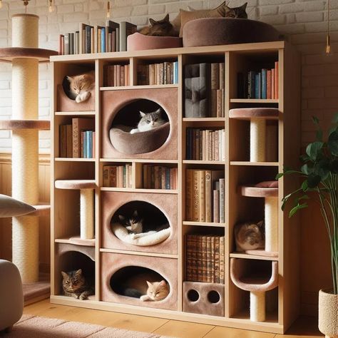 Cat Room Decor, Cat Furniture Design, Katt Grejer, Cat Home Decor, Cat Hotel, Diy Cat Tree, Cat Wall Furniture, Cat House Diy, Cat Furniture Diy