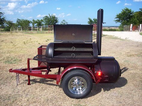 Trailer Grill, Backyard Bbq Pit, Custom Smokers, Smoker Pit, Custom Bbq Smokers, Smoker Designs, Bbq Smoker Trailer, Bbq Pit Smoker, Smoker Trailer