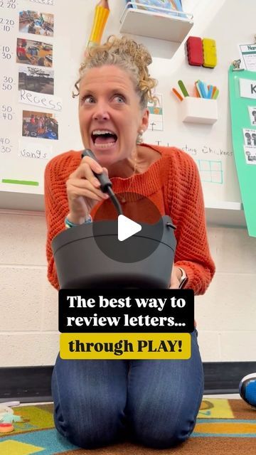 Lindsay / Early Years Literacy Specialist on Instagram: "‼️ FREE alphabet ACTIVITIES ‼️  ➡️ Drop the word 🧹 “BREW” 🧹 below and I will send you some FREE alphabet activities!  Research says once a new skill is taught it must be reviewed for 4-6 weeks 🤯  The best way to do this…..  Through play-based phonics games, songs and activities. Like “Bibitty, Bobitty, Brew” I use this activity to introduce new sounds, review previous skills, initial sounds, letter recognition, spelling….. the list goes on!  This type of learning is so engaging, easy AND successful for our learners!  ➡️Drop the word 🧹 “BREW” 🧹for some festive alphabet activities to help engage your learners through play! . . Let me be your guide for all things literacy, FOLLOW along for more great tips and resources! I’ve got yo Montessori Letter Sounds, Helping Kindergarteners Learn Letters, Fun Learning Games For Kindergarteners, Letter Movement Activities, Whole Group Letter Sound Activities, Letter Review For Preschool, Literacy Play Based Learning, Alphabet Knowledge Activities, Letter Sound Recognition Games