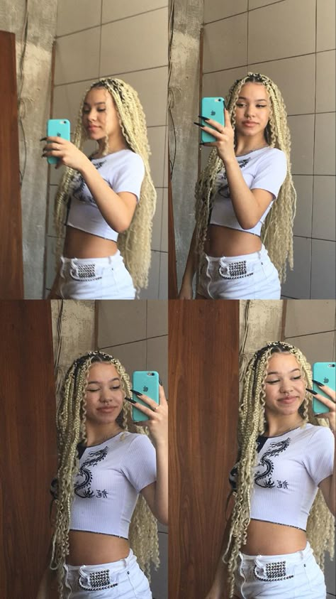 Box Dreads, Blonde Box Braids, African American Braids, Single Braids, Goddess Braids Hairstyles, Loose Braids, Cute Box Braids Hairstyles, Braided Cornrow Hairstyles, Kids' Braids