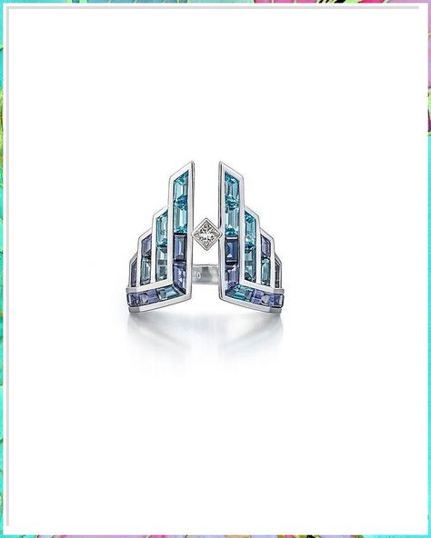 Explore Amazon's collection of jewelry designs that are both high-quality and affordable. Art Deco Jewelry Design, Seed Bead Jewelry Diy, Blue Art Deco, Art Deco Diamond Ring, Deco Diamond Ring, Inexpensive Jewelry, Amazon Jewelry, Jewellery Design Sketches, Jewelry Designing