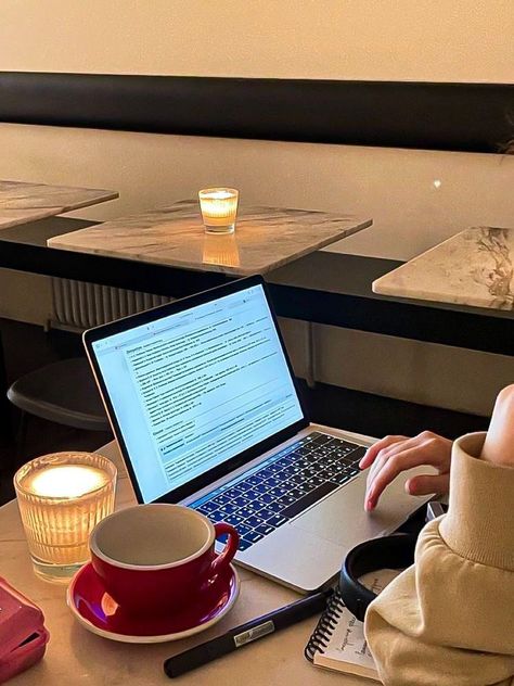 Macbook Homework Aesthetic, Cozy Work Aesthetic, Startup Founder Aesthetic, Girl On Computer Aesthetic, Computer Study Aesthetic, Work Remote Aesthetic, Education Asthetic Picture, New Opportunities Aesthetic, Promotion Aesthetic Work