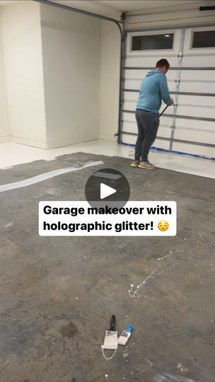 2.1K views · 94 reactions | DIY Holographic garage floor ✨
Garage floor makeover. Epoxy flooring, and doing holographic glitter from @hobbylobby 🫣 let’s see how this turns out.

@spectrumpainthardware #garagefloormakeover #garagefloor #glitter #glittergarage #makeover #diy #garagemakeover #holographic | The Silva Homestead | whit.silva · Original audio Glitter Garage Floor, Diy Epoxy Garage Floor, Garage Floor Ideas Cheap, Glitter Epoxy Floor, Epoxy Garage Floor Ideas, Garage Floor Makeover, Diy Epoxy Floor, Garage Epoxy Floor, Garage Flooring Ideas