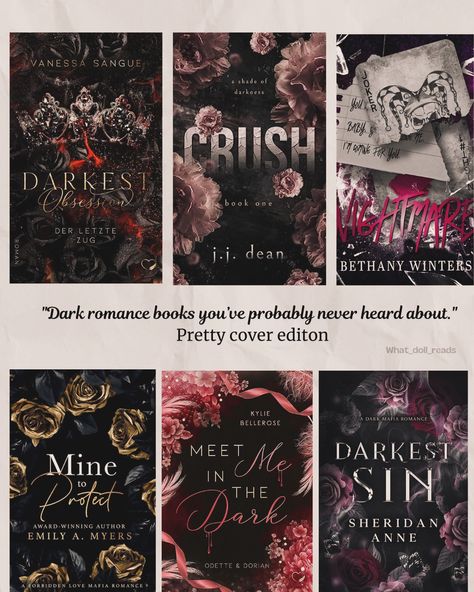 Some dark romance books you probably have never heard about. And ofcourse, with pretty covers🤭 Check trigger warnings for all, Which other books would you recommend? #bookstagram #reading #bookstagrammer #readmorebooks #darkromancebooks #darkromancereads #darkromance #readingtime #recomendation #bookrecommendations Book Recommendations Dark Romance, Spiciest Books To Read, Dark Romance Recommendations, Mafia Dark Romance Books, Dark Romance Book Recommendations, Dark Romance Book Covers, Why Choose Romance Books, Best Dark Romance Books, Dark Mafia Romance Books