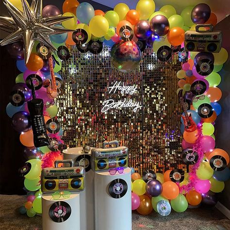 Birthday Party 80s Theme, Backyard Boogie Party Theme, 80 Birthday Party Ideas Decoration 80s Theme, 80 90 Party Theme, Decades Party Theme, 80 Party Decorations 80s Theme, 90 Party Ideas Decoration, Through The Decades Party Decorations, 80s Birthday Party Theme Decoration