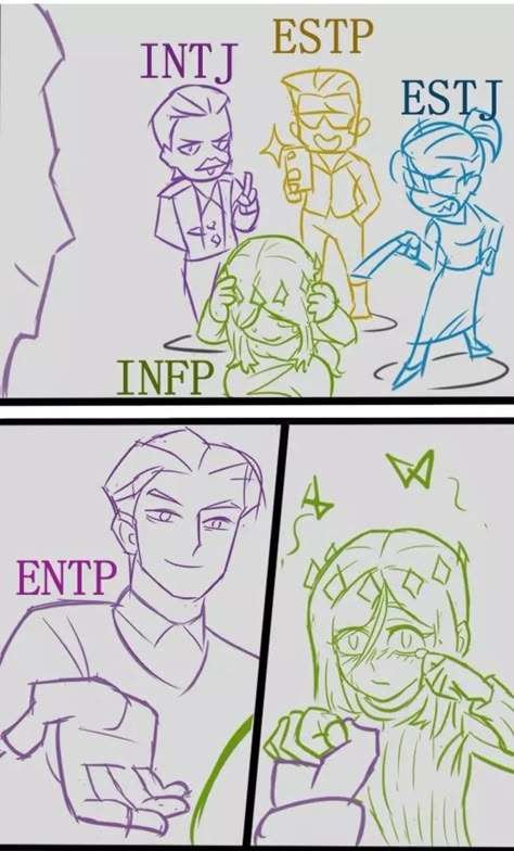 Infp X Estp X Entp, Enfp X Intp Mbti, Infp X Entp Fanart, Enfp X Estp, Estp X Infp, Entp X Estp, Intp X Infp, Entp X Infp, Infp X Entp