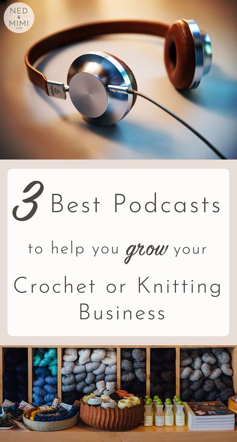 Love learning on the go? Then here are the 3 best podcasts to help you grow your crochet and knitting business. #crochet #crochetbusiness #crochetpodcast #knittingbusiness #knittingpodcast #craftbusiness #craftpodcast Crochet Bussines Idea, Crochet Business Cards, Crochet Reference, Business Crochet, Crochet To Sell, Knitting Business, Personalized Crochet, Marly Bird, Best Podcasts