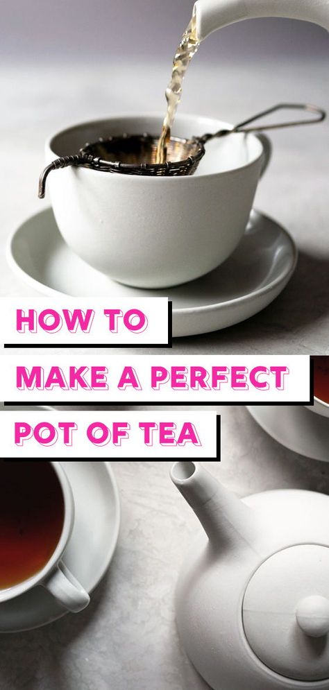 Making a perfect pot of tea is all in the details. Learn the proper way to brew and steep tea with my step-by-step instructions. #tea #teatime How To Make Hot Tea, Tea Essentials, Womens Event, Proper Tea, Tea Board, Hot Tea Recipes, Tea Etiquette, Tea At Home, English Tea Party