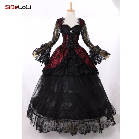 Masquerade Gown, Dark Royalty, Gothic Victorian Dresses, Vampire Dress, Victorian Halloween, Dr Wardrobe, Vampire Clothes, Gothic Victorian, Gothic Clothing