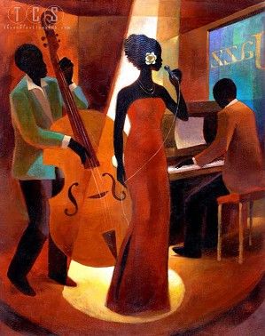 Francesca Amewudah-rivers, Keith Mallett, Jazz Painting, Arte Jazz, Art Musical, Jazz Art, Afrocentric Art, Black Art Painting, Musical Art