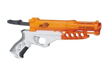 DoubleDown | Nerf Wiki | FANDOM powered by Wikia Nerf Snipers, Army Bedroom, Armadura Ninja, Steampunk Armor, Minecraft Bedroom Decor, Nerf Party, Nerf Toys, Double Down, Family Halloween Costumes