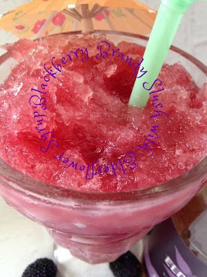 Turnips 2 Tangerines: Blackberry Brandy Slush Blackberry Brandy Slush, Slushy Recipes, Adult Slushies, Brandy Slush, Blackberry Brandy, Elderflower Recipes, Brandy Recipe, Elderflower Syrup, Christmas Drinks Alcohol Recipes