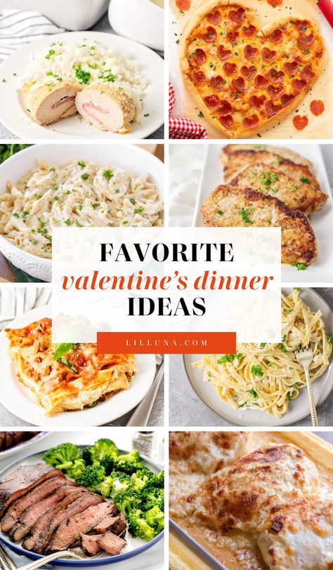 Make the perfect Valentine's Day menu!! From main dishes to desserts, we've got all of the Valentines dinner ideas! Valentines Dinner Ideas, Easy Steak Marinade Recipes, Parmesan Potato Recipe, Unique Diy Crafts, Pink Drink Recipes, Amazing Snacks, Holiday Recipe Ideas, Valentines Day Recipes, Valentine's Day Food