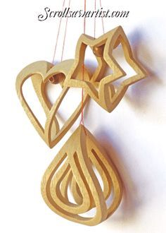 Scroll Saw Patterns :: Holidays :: Christmas :: 3D Ornaments -                                                                                                                                                                                 More Scroll Saw Christmas, Woodworking Plans Patterns, Scroll Saws, Scroll Saw Ideas, Scroll Saw Patterns Free, Letter Ornaments, Scroll Saw Projects, Scroll Saw Pattern, Woodworking Patterns