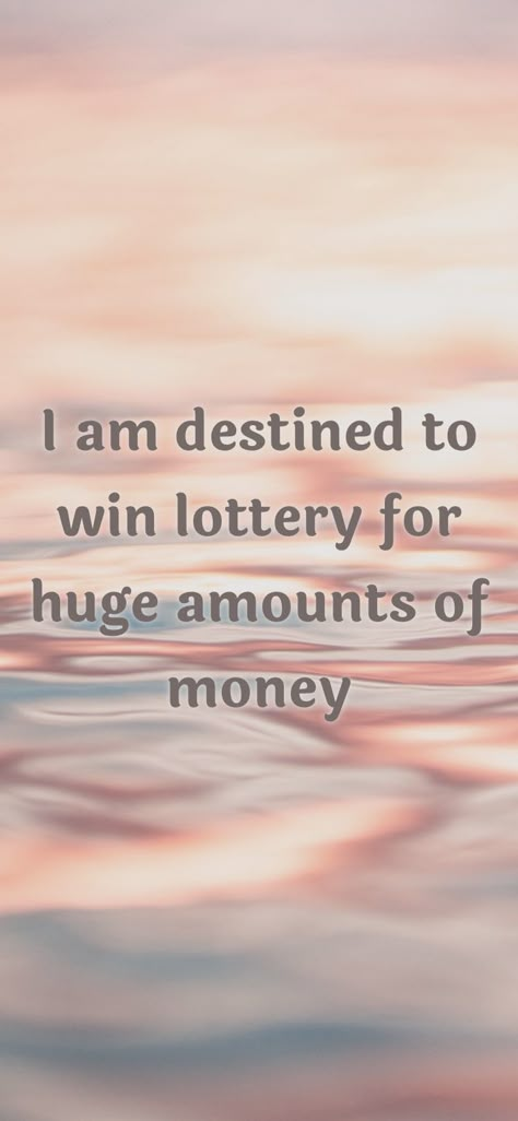 Money Affirmations Lottery Winner, Lottery Win Manifestation, Million Dollar Manifestation, Won Lottery Aesthetic, Lottery Win Affirmations, Winning Lottery Vision Board, I Am A Lottery Winner, Lottery Winning Spells, Lottery Ticket Winner