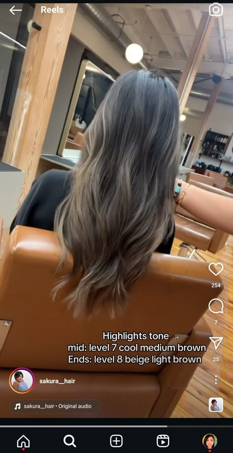 Ash Tone Brown Hair, Brunette Blonde Lowlights, Ash Toner On Brown Hair, Creamy Brunette Hair, Lowlights On Light Brown Hair, Ash Brown Lowlights, Fast And Easy Hairstyles, Highlights Ash Brown, Brown Hair Lowlights