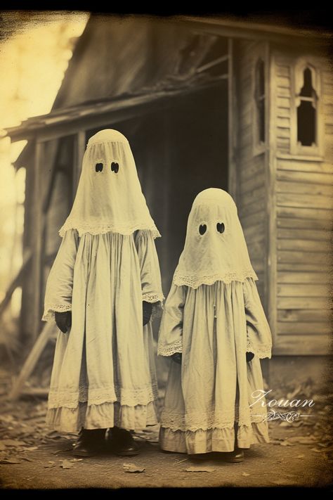 Vintage Creepy Aesthetic, Halloween Vintage Costume, Old Photography Vintage, Witches Photography, Spooky Vintage Halloween Photos, Old Halloween, Spooky Pictures Vintage Photos, Vintage Creepy Photos, Creepy Vintage Photos