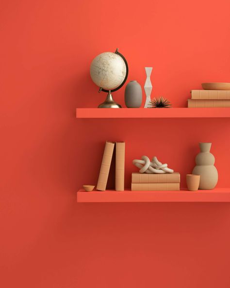 Piñata 007 | Benjamin Moore Paint For Playroom, Kitchen Feature Wall Ideas, Santa Fe Kitchen, Paint Color Swatches, Pantone 2024, 2024 Living Room, Red Spice, House Paint Colors, Benjamin Moore Colors