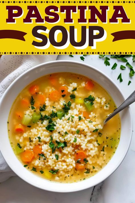 Italian Patina Soup, Best Ever Chicken Noodle Soup, Healthy Italian Soup, Italian Pastina Soup Modern Nonna, Veggie Noodle Soup Recipes, Lite Soup Recipes, Chicken And Pastina Soup, Chicken Pastina Soup Crockpot, Pastina Soup Crock Pot