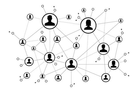 Social network scheme concept people ico... | Premium Vector #Freepik #vector #social-community #community #connect-icon #business-networking Networking With People, Social Media Networking, Networking Aesthetic, Business Icon Design, System Mapping, Community Icon, People Networking, Pecha Kucha, Social Network Icons