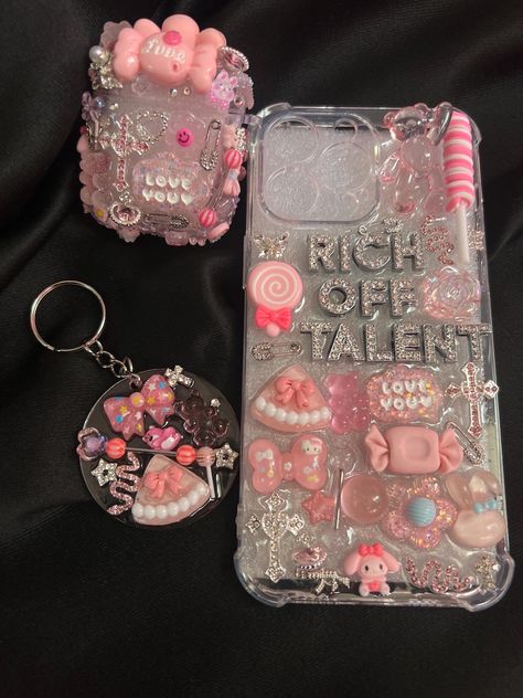 AirPod Junk Keychain & Junk Case DUO - Etsy Phone Junk Case, Custom Things To Sell, Airpod Junk Case, Junk Airpod Case, Airpod Max Junk Case, Pink Junk Case, Junk Glasses, Girly Stuff To Buy, Charm Phone Cases