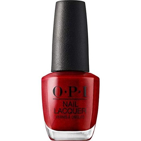 OPI An Affair in Red Square Nail Polish Opi Red Nail Polish, Dark Red Nail Polish, Pink Coffin Nails, Nail Therapy, Winter Nail Polish, Free Coupons By Mail, Pink Coffin, Opi Colors, Black Coffin Nails