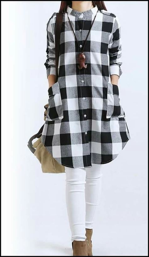 Maternity Long Dress, Winter Blouses, Plaid Shirt Women, Linen Shirts Women, Plaid Shirts, Plaid Blouse, Sleeve Women, Minimal Chic, Women Blouses