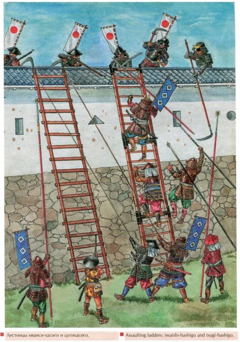 Japanese Siege Weapons | Weapons and Warfare Samurai Battle, Sengoku Era, Historical Japan, Medieval Japanese, Sengoku Jidai, Medieval Japan, Medieval Warfare, Samurai Japan, Japan Samurai