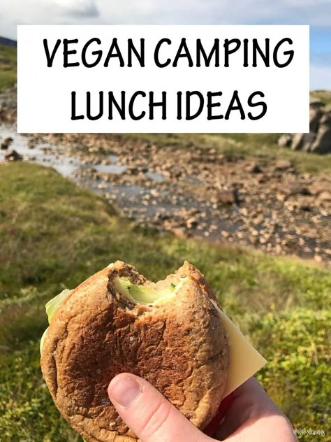 Easy Camping Lunches, Camping Food Ideas Dinner, Vegan Camping Meals, Vegan Picnic Food, Vegan Backpacking Food, Vegan Camping Food, Campfire Snacks, Food Ideas Dinner, Vegan Picnic