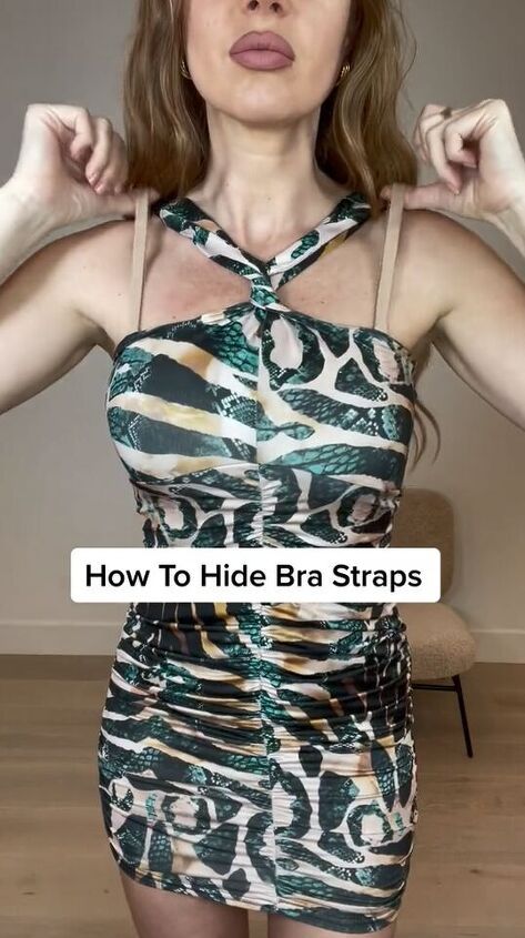 Summer Dresses Aesthetic, Hide Bra Straps, Halter Neck Bra, Bra Hacks, White Summer Dress, Dress Alterations, Convertible Bra, Dresses Aesthetic, Altering Clothes