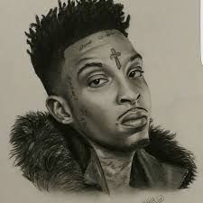 21 Savage Drawing, Savage Drawings, Chest Tattoo Ideas, Rapper Art, 21 Savage, Chest Tattoo, Rappers, Rap, Tattoo Ideas