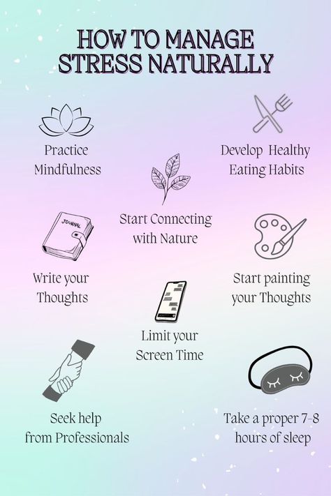 #stress #stress management How To Improve Mental Health, Things To Do When Stressed, Diy Allergy Relief, Meditation Aesthetics, How To Destress, Journaling Painting, Therapeutic Worksheets, Manifest 2024, Slam Book