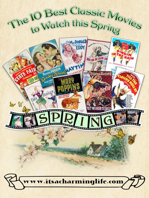 Spring Movies, Spring Movie, Best Classic Movies, Good Old Movies, Spring Moodboard, Spring Cottagecore, Donald O'connor, Cottagecore Spring, Jeanette Macdonald