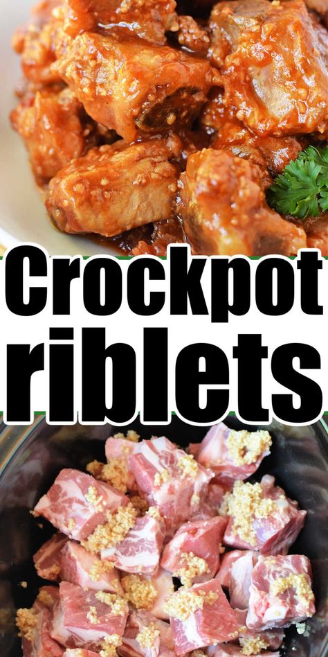 Crockpot Rib Tips Recipe, Crockpot Rib Tips, Rib Tips Recipe Crockpot, Pork Side Ribs Slow Cooker, Riblets Recipe Instant Pot, Pork Rib Tips Recipe Crock Pot, Boneless Pork Ribs Crockpot Easy, Boneless Pork Ribs In The Crockpot, Riblets Recipe Crockpot