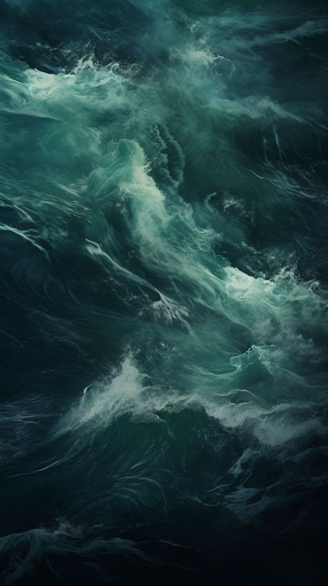 Stormy Waves, Waves Crashing, The Untamed, Force, Water, Green, Beauty