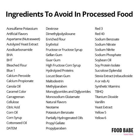 Ingredients To Avoid In Processed Food Processed Food List, Benefits Of Organic Food, Ingredients To Avoid, Toxic Foods, Stevia Extract, Food Babe, Food Additives, Healthy Food List, Healthy Food Options