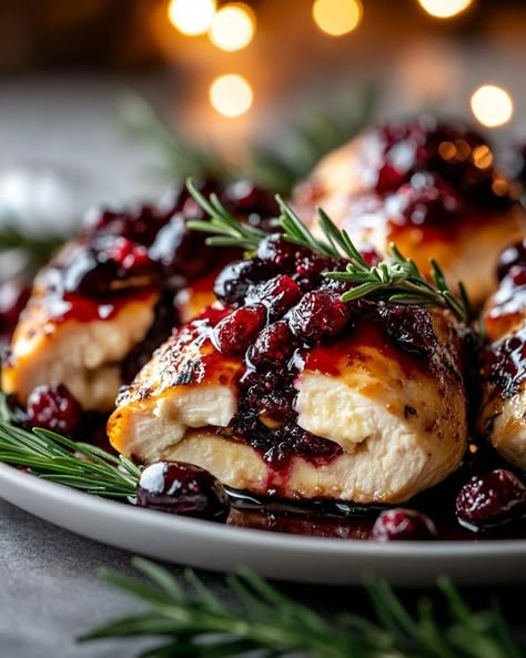 Fine Dining Aesthetic Food, Fig Chicken, Holiday Brie, Super Easy Food, Holiday Roasts, France Food, Cranberry Chicken, Baked Pears, Life Status