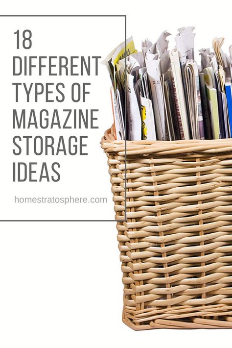 A wicker magazine storage in natural color. #magazinestorage #magazineholder #organization #homedecor Living Room Magazine Storage, Magazine Storage In Bathroom, Magazine Storage Ideas Organizing, Magazine Boxes Diy, Magazine Box Ideas, Diy Magazine Display, How To Store Old Newspapers, Book Storage In Baskets, Newspaper Storage Ideas