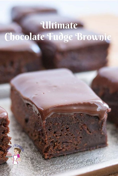 Make a classic chocolate brownie with a fudge topping for your next family get together. The dark chocolate fudge brownies are rich, decadent and fudgy. Made with good quality chocolate, brown sugar, a hint of warm spices and a touch of coffee. These are guaranteed to get your get asking for the recipe. #chocolatefudgebrownie #chocolatebrownie #darkchocolate #brownierecipe #bestbrownie Best Homemade Fudge, Homemade Fudge Brownies, Fudge Topping, Chocolate Goodies, Best Fudge Recipe, Fudge Brownie Recipe, Chocolate Fudge Sauce, Easy Fudge, Fudgy Brownie Recipe