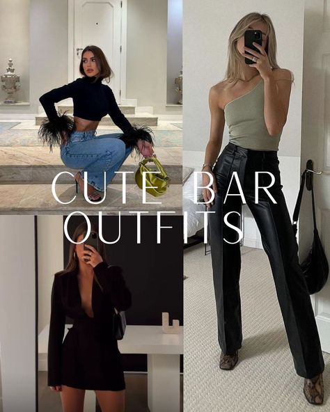 Chic Bar Outfit, Outfit Clubbing, Outfit Going Out Night, Night Out Outfit 2023, Work Drinks Outfit, Club Winter Outfits, Outfit For Party Night, Drink Outfit Evening, Outfit For Bar Night