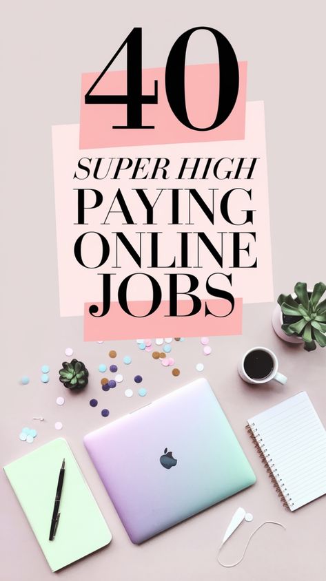 pin showing the highest paying online jobs where people can make money from home Easy Side Jobs From Home, Easy Side Jobs, Side Jobs From Home, Online Jobs For Moms, Legit Online Jobs, Work From Home Careers, Easy Online Jobs, Stay At Home Jobs, Making Money From Home