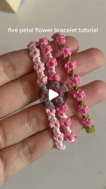 Crocheting | Knitting on Instagram: "Rate this Amazing project (1-10)👇🏽💗 Follow @crochetbae_1 for more crochet & knitting tips 🧶 - DM CREDIT" Sell Bracelets, Crochet Bracelet Tutorial, Easy Crochet Ideas, Crochet For Women, Making Bracelets With Beads, Crochet Patterns Free Beginner, Crochet Aesthetic, Crochet Wall Hangings, Beads Patterns