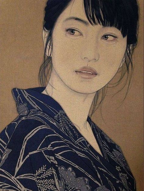 Contemporary Japanese Artist Yasunari Ikenaga Yasunari Ikenaga, Ikenaga Yasunari, Japan Illustration, Japanese Art Prints, Japanese Illustration, Art Japonais, Japanese Painting, Japan Art, Japanese Prints