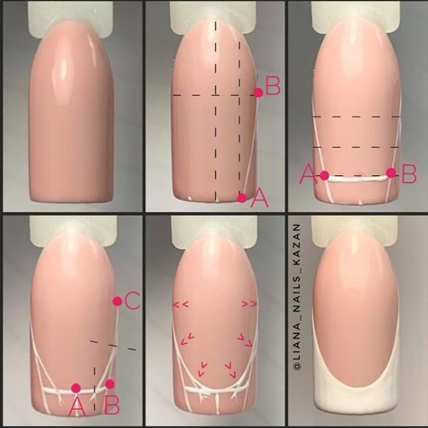 French Manicure Diy, Gel Nail Tutorial, Business Nails, Acrylic Nails At Home, Nail Drawing, Nail Techniques, Diy Acrylic Nails, Gel Nails Diy, Manicure Diy