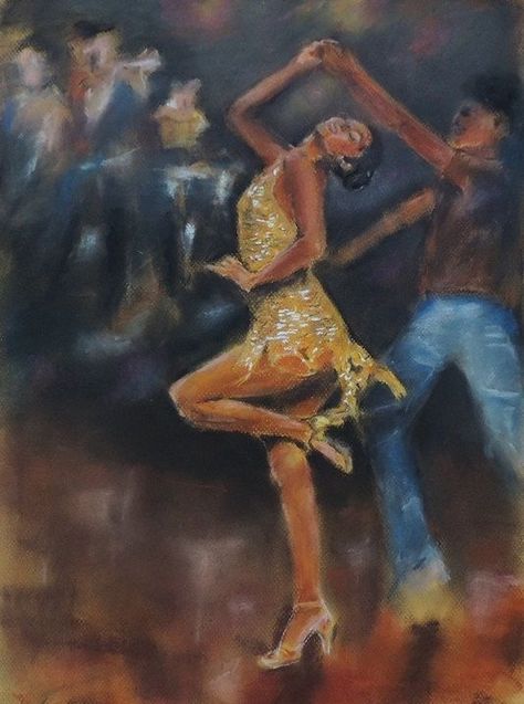 Dancing Wallpaper, Tango Art, Dance Artwork, Salsa Dancer, Dancing Art, Dancer Painting, Dancers Art, Dance Paintings, Dress Painting