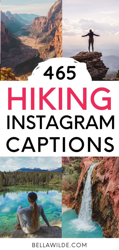 Mountain Pictures With Friends, Nature Caption Ideas, Hiking Captions For Instagram Nature, Captions For Hiking Pictures, Hiking Pictures With Friends, Hike Pictures, Couple Instagram Captions, Nature Captions, Puns Quotes