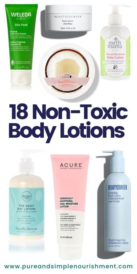 Non Toxic Body Lotion, Non Toxic Lotion, Body Groove, Non Toxic Products, Organic Body Lotion, Natural Mama, Lotion Brands, Healthy Makeup, Natural Body Lotion