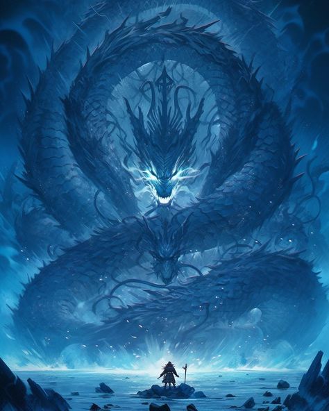 Leviathan Creature, Beyond The Ice Wall, Void Dragon, Fantasy World Ideas, Evil Wallpapers, Fantasy Creatures Mythology, Naga Dragon, Dragon Hunter, Giant Creatures