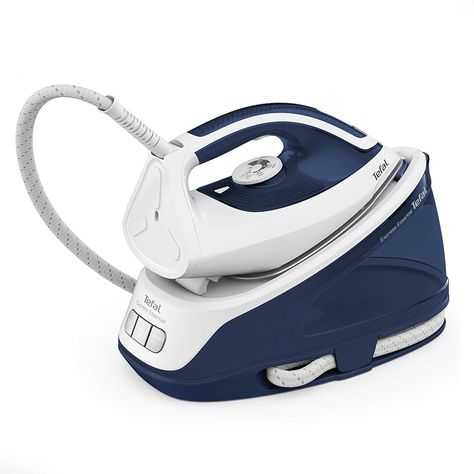 Tefal Steam Generator Iron, Express Essential, 2200 W, White and Blue, SV6116 : Amazon.co.uk: Home & Kitchen Steam Generator Iron, Amazon Black Friday, Reduce Energy, Steam Generator, Steam Iron, Household Tips, Household Appliances, Daily Deals, Water Tank